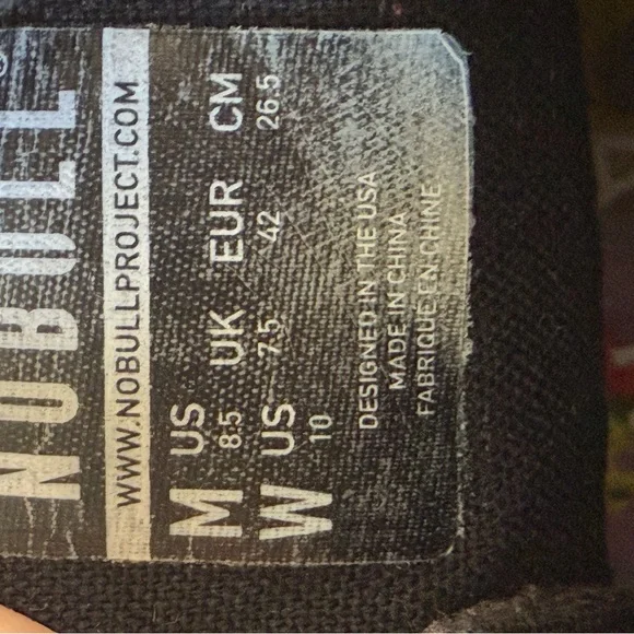 NOBULL Superblossom Embroidered Floral Hi-Top Trainer Shoes Size 10 - Picture 7 of 9